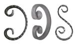 Iron Fence Ornamental Iron Parts Mild Steel Wrought Iron Forged Scrolls