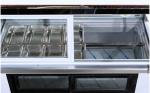 Hot ice cream dipping sauce cabinet display fridge cake display cabinet ice