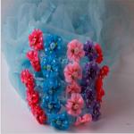 Children's crown veil, girls head flower veil headband, wedding princess wreath,
