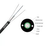 Outdoor GYXTW 12 Core G652D Light Armored Fiber Optic Cable With Central Loose