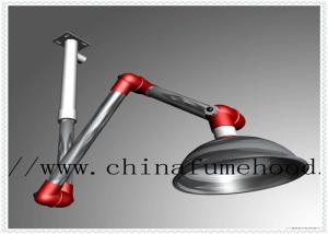 China Acid Resistant Lab Fittings Ceiling Mounted PP Fume Extractor factory