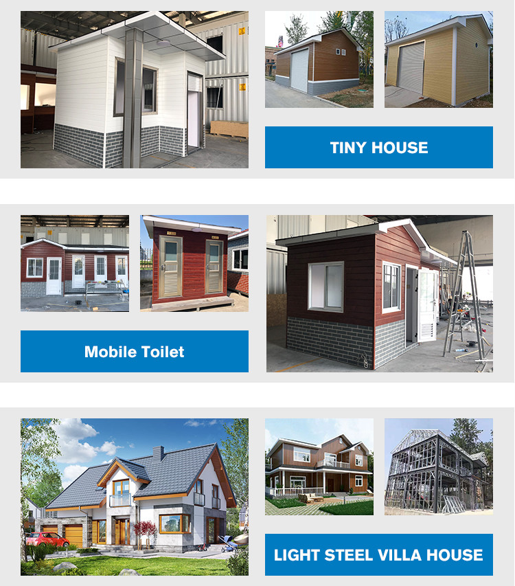 16mm PU Sandwich AZ150 Steel Tube Prefabricated Modular Toilets