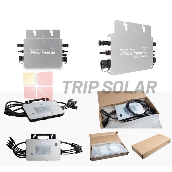 China Balcony Micro Inverter System with WIFI/RS485 Communication and 99.9% MPPT Efficiency factory