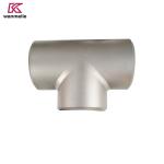 ASTM B363 Gr2 Wpt2 Titanium Tee 2inch 3inch Titanium Pipe Fittings