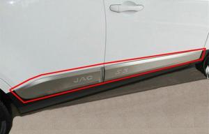 China Customized JAC S5 2013 Auto Body Trim Parts , Stainless steel Side Door Trim factory