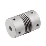 GR65*81 Flexible Bellows Shaft Coupling Assembly For Servo Motor 2 Inch M6