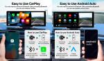10.26" 4K Car Dash Cam Wireless Wired Carplay Android Auto DVR ADAS