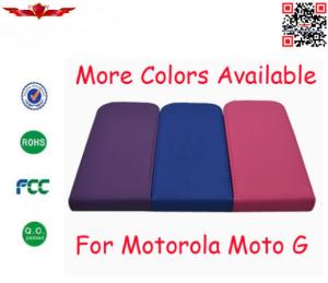 China New Hot Selling Multi Color PU Flip Leather Cases For MOTO G Durable Dirtproof Shockproof factory