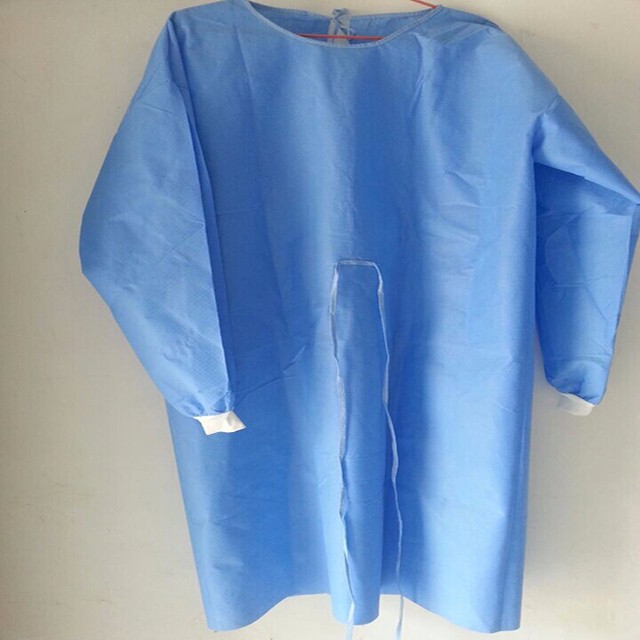 OEM Spunbonded Disposable Surgical Gowns Biodegradable Yellow Sterile