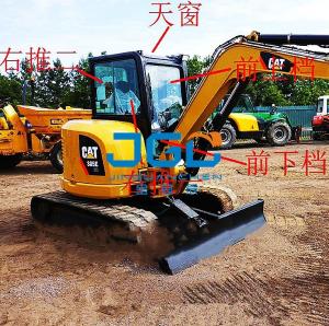 China 305.5 306E 308E2 Excavator Skylight Front Windshield Upper And Lower Rear Gear Right Window Glass factory