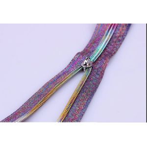 Plated Metal Zipper With High Strength And Smooth Operation