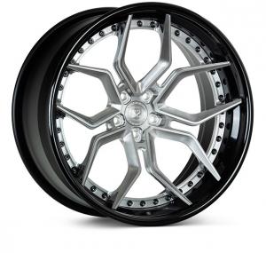 China EVO3 3 PC Rims Forged 	3-Piece Forged Wheels 18 Inch For Luxury Car Silver Brushed on sale