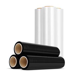 China Customized PE Lldpe Jumbo Stretch Film Pallet Wrapping Plastic Roll For Goods Parcel Packing factory