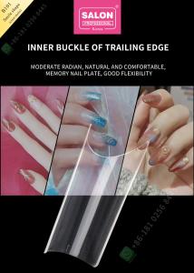 China Smile Matte False Nail Tips Salon Half Manicure Tip factory