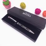 Best quality blue color metal engraving logo ball point pen