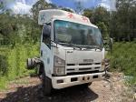 Used Cargo Truck ISUZU ELF 600P 700P Light Truck 175hp Diesel Engine 4KH1 With 3