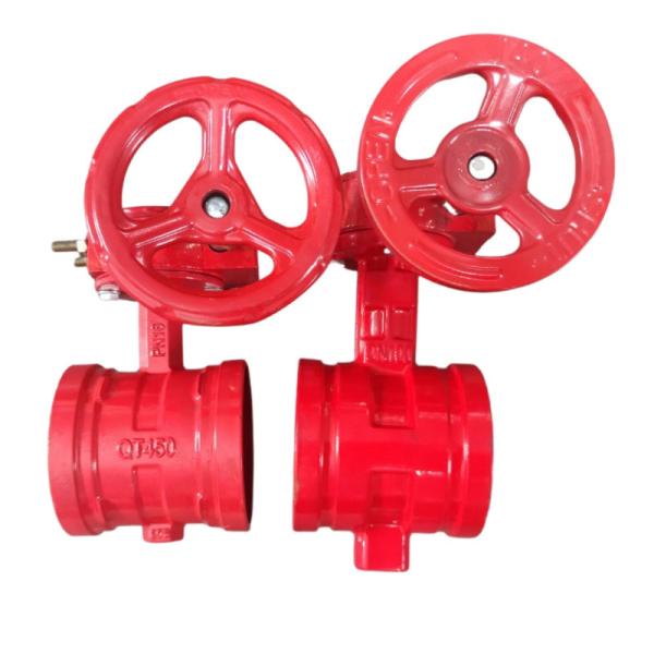 Manual Stainless Steel Worm Gear Lug Butterfly Sanitary Valve with Diaphragm