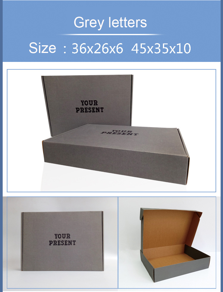 Custom Logo Blue Corrugated Cardboard Mailers Box CMYK Printing