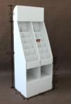 Multi Tier Retail Cardboard Floor Displays，Candle product paper display rack,