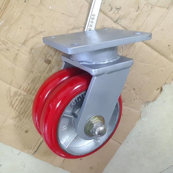 10x2inch PU Ultra Heavy Duty Wheels 6600lbs Swivel Industrial Casters Double