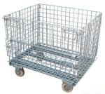 Line Dia 5.8mm Wire Mesh Pallet Containers Stacking Bins Medium Duty