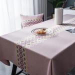 Waterproof Luxury Table Linens Cotton Tablecloth Heavy Duty Linen