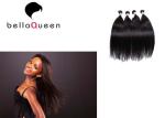 Silky Straight Double Drawn Hair Extensions , Natural Black Tangle Free Real
