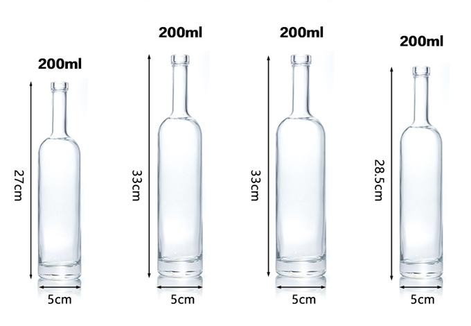 Inventory Glass Bottles Supplier 750ml Heavy Glass Liquor Bottles For Vodka Low-Priced