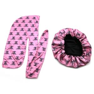 China Luxury Famous Hair Accessories Bonnet Durag Set factory