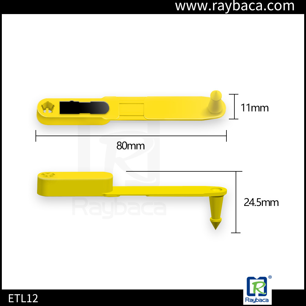 LF One Piece Sheep Ear Tags Long Strip Shape Lightweight Customized Number