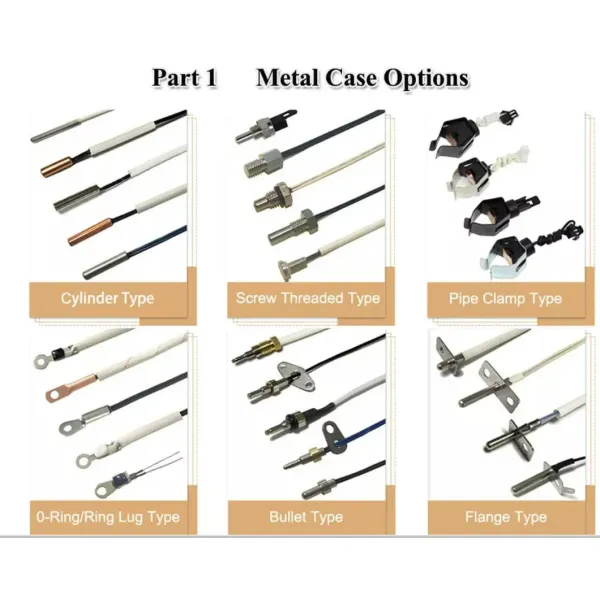 Customized OEM High Quality PT100 PT1000 Ntc Thermistor Electrical Temperature Sensor