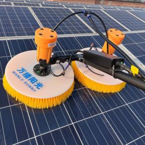 China 7.5m Telescopic Handle Portable Double-Head Rotating Brush for Solar Panel Cleaning factory