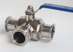 Full Port Sanitary Ball Valves 3 Way Ball Valve Stainless Steel Complete