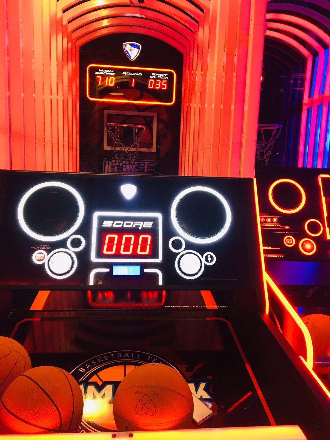Star Mvp Basketball Shooting Game Machine Amusement Equipment For 1 - 2 Players