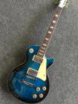 Free Shipping Factory Custom Shop 2017 new standard guitar maple flame top blue