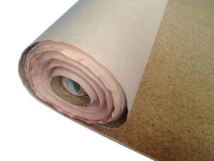 China Hot sale Nature Cork Fabric/Leather for bag and shoes making with PU backing factory