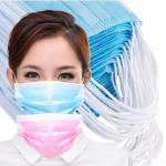 Public Places Disposable Breathing Mask , 3 Ply Non Woven Face Mask