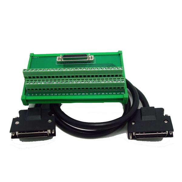 China SCSI 50 Pin MR-J3CN1 Terminal Blocks Data Acquisition Card Breakout Board Adapter 1M Cable factory