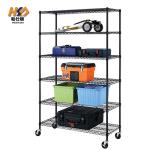 80KG 5 Layers Wire Shelves Unit Adjustable Metal Shelf Rack Kitchen Storage