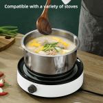 Hot Selling Kitchen 5 Pcs Cooking Pot 410 Stainless Steel Cookware Set Kitchen