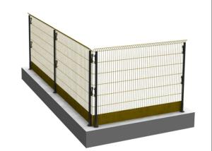 China Steel Mesh Painted Temporary Edge Protection Barriers Customizable factory
