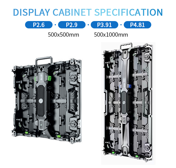 800-1000cd/sqm Brightness P3.91 Outdoor Rental Led Screen with Customized Size Led Panel Display 500X1000Mm 500X100Mm