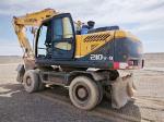 124KW Used Hyundai 210W-9 Wheel Excavator Good Condition Made in Korea 1.05m3