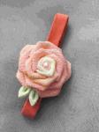 Durable Beautiful Cute Dog Collars , Flower Dog Collar With Safety Buckle