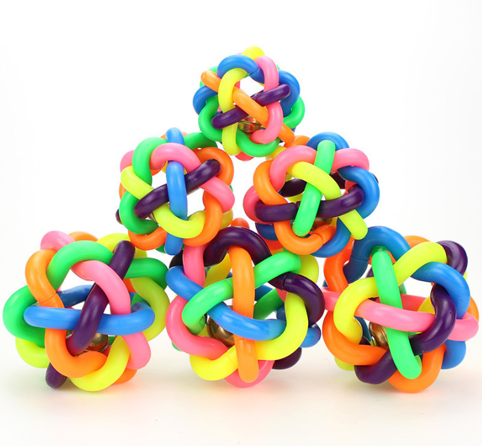 Multi Function Rubber Tennis Balls Pet Chew Toys For Dog Training Interactive