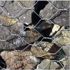 China hexagonal retaining wall wire netting,rock fall protection Hexagonal Rock factory