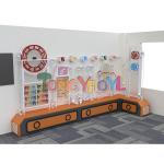 Childrens Soft Play Equipment Puzzle Pipe Interactive Wall Games 0.8KW