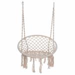 Yard Garden Hammock Swing Chair Macrame Swing Hanging Chair Comfortable