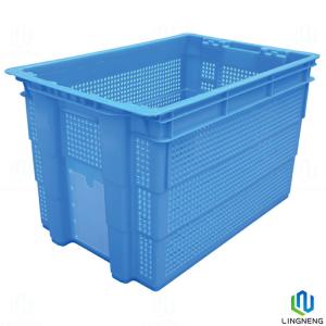 China Versatile Vegetable Storage Crates Stackable Plastic Agricultural Crates For Storing Fresh Produce factory