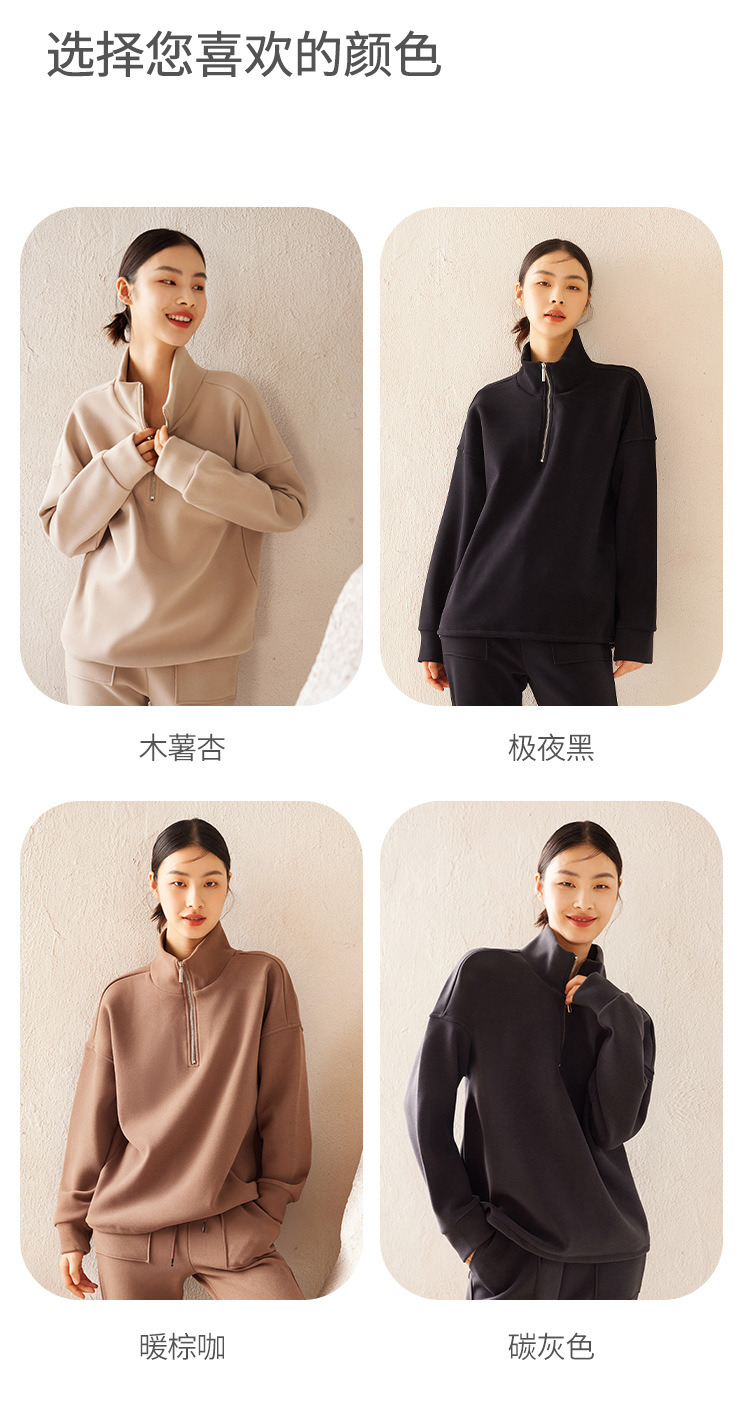 Hoodie Women&prime;s Winter New Windproof Waterproof Warm Top Thickened Heat Storage Stand-up Collar Loose Casual Coat Women